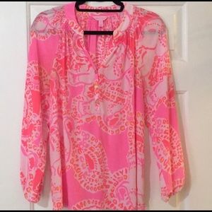 100% Silk Lilly Pulitzer Elsa Shirt